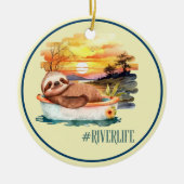 Décoration En Céramique La vie fluviale | Mélange Sloth Custom Keepsaké (Devant)
