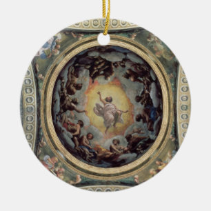 Décoration En Céramique La vision de St John sur Patmos, 1520-23 (fresque)