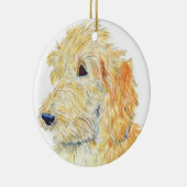 Décoration En Céramique Labradoodle crème (Droite)