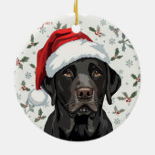 Décoration En Céramique Labrador noir (Dos)