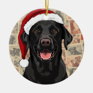 Décoration En Céramique Labrador noir