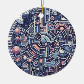 Décoration En Céramique labyrinthe (Devant)