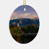 Décoration En Céramique Lac Bled au coucher du soleil (Droite)