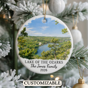 Décoration En Céramique Lac des Ozarks personnalisé, Missouri sur mesure
