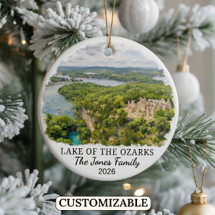 Décoration En Céramique Lac des Ozarks personnalisé, Missouri sur mesure