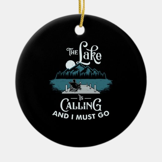 Décoration En Céramique Lac - Lac appelle (Devant)