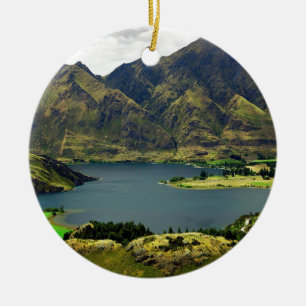 Décoration En Céramique Lac Wannaka Nouvelle Zélande