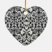 Décoration En Céramique Lace noir blanc Damas Brocade (Dos)