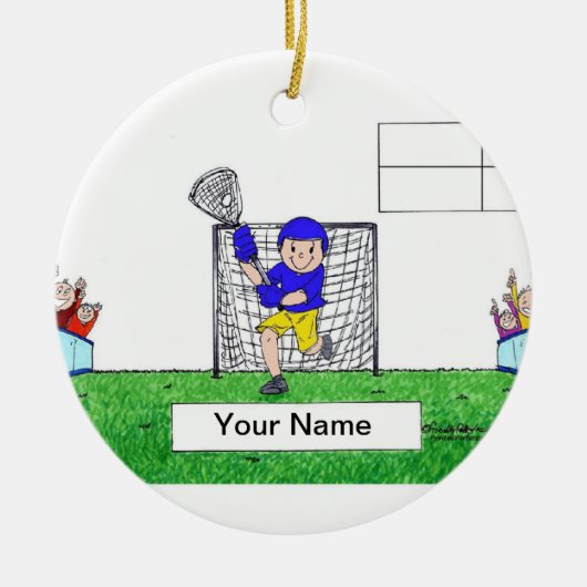 Décoration En Céramique LaCrosse - Homme (Devant)