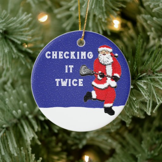 Décoration En Céramique Lacrosse Père Noël Collectif (Arbre)