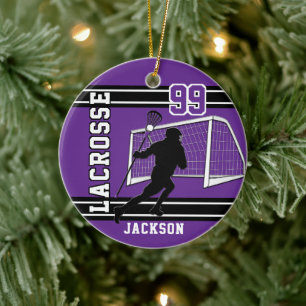 Décoration En Céramique Lacrosse 🥍 Sport - Violet