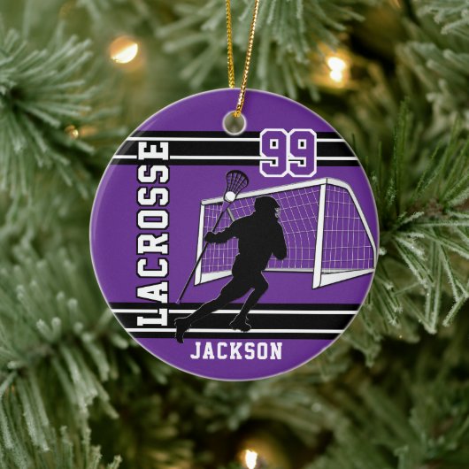 Décoration En Céramique Lacrosse 🥍 Sport - Violet (Arbre)
