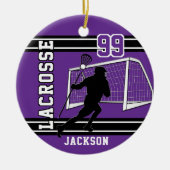 Décoration En Céramique Lacrosse 🥍 Sport - Violet (Devant)