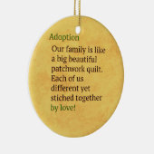 Décoration En Céramique L'adoption est un patchwork (Droite)