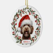 Décoration En Céramique Lagotto Romagnolo Dog Ceramic Circle Ornament (Droite)