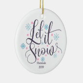 Décoration En Céramique Laisser neiger Noël vacances (Droite)