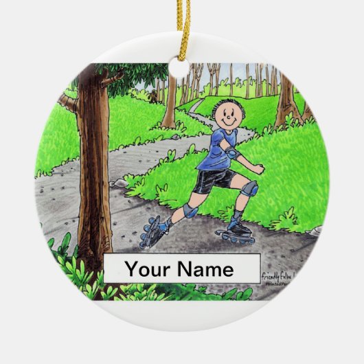 Décoration En Céramique Lame - Homme (Devant)