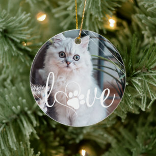 Décoration En Céramique L'amour de la vie des animaux   Empreinte de patte
