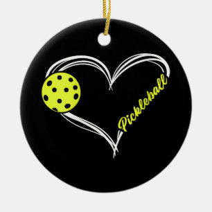 Décoration En Céramique L'amour des femmes pour le pickleball - joli match