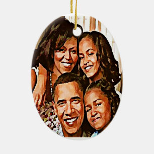 Décoration En Céramique L'amour d'Obama_