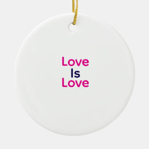 Décoration En Céramique L'amour est amour rose violet coloré fierté LGBTQ 