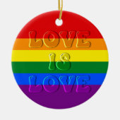 Décoration En Céramique L'amour est Gay pride d'amour (Devant)