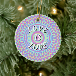 Décoration En Céramique L'Amour Est Une Fierté D'Amour
