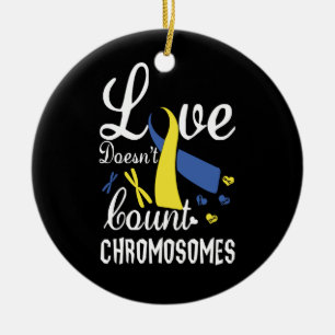 Décoration En Céramique L'amour ne compte pas le syndrome de Chromosomes