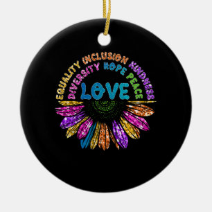 Décoration En Céramique L'amour pour l'égalité L'inclusion la diversité