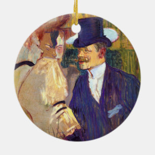 Décoration En Céramique L'Anglais de Toulouse Lautrec, Art Vintage