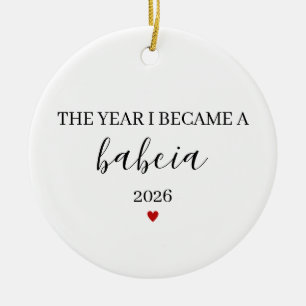 Décoration En Céramique L'année où je suis devenue une Babcia grand-mère p