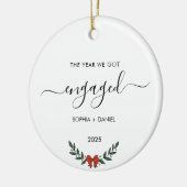 Décoration En Céramique L'année où nous nous sommes engagés Noël minimalis (Gauche)