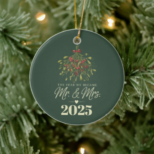 Décoration En Céramique L'Année Où Nous Sommes Devenus M. et Mme 2025 Pers