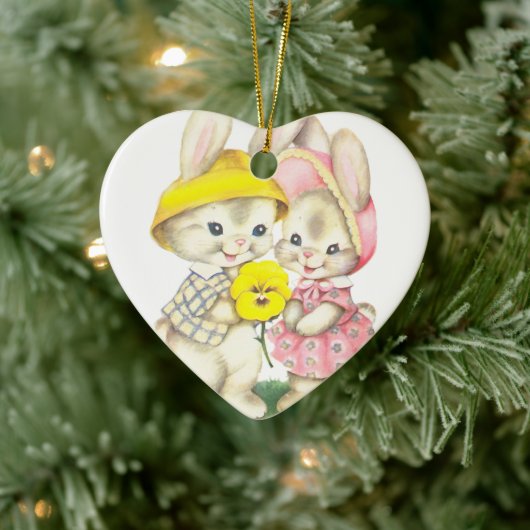 Décoration En Céramique Lapin (Arbre)