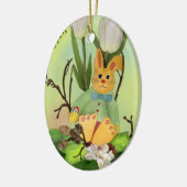 Décoration En Céramique Lapin de Pâques (Gauche)
