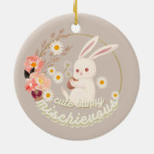 Décoration En Céramique Lapin mignon (Dos)