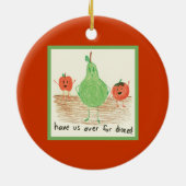 Décoration En Céramique L'art de l'enfant, rouge (Dos)