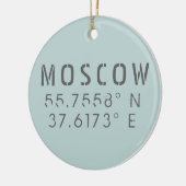 Décoration En Céramique Latitude de Moscou (Gauche)