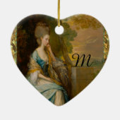 Décoration En Céramique L'attendre Monogramme (Dos)