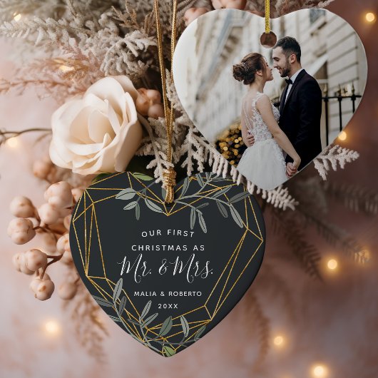 Décoration En Céramique Laurel Leaf premier mariage Noël