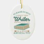 Décoration En Céramique L'Auteur Gag N'Aime Pas L'Écrivain (Dos)