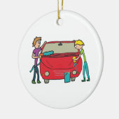 Décoration En Céramique Lavage de voiture (Gauche)