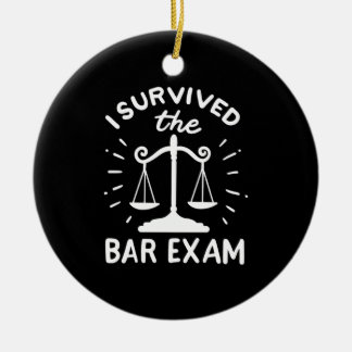 Décoration En Céramique L'Avocat A Survécu À L'Examen Bar