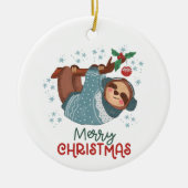 Décoration En Céramique Lazy Sloth Noël (Devant)