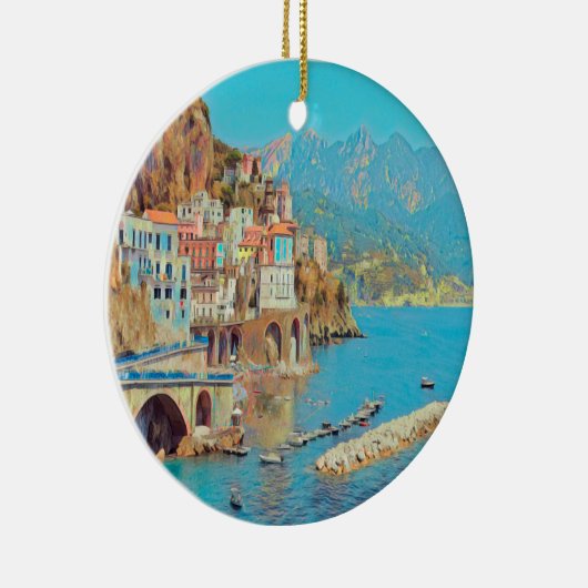 Décoration En Céramique ldp ATRANI - Côte d'Amalfi - (Droite)