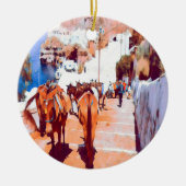 Décoration En Céramique ldp SANTORINI - Sentier des ânes - Fira - (Devant)