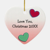 Décoration En Céramique Le baiser | Noël (Dos)