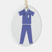 Décoration En Céramique Le bleu frotte (Droite)