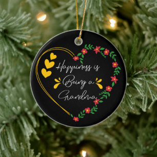Décoration En Céramique Le Bonheur Est D'Être Grand-Mère Mignonne Nouvelle