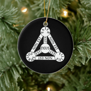 Décoration En Céramique Le Bouclier de l'ornement de la Trinité